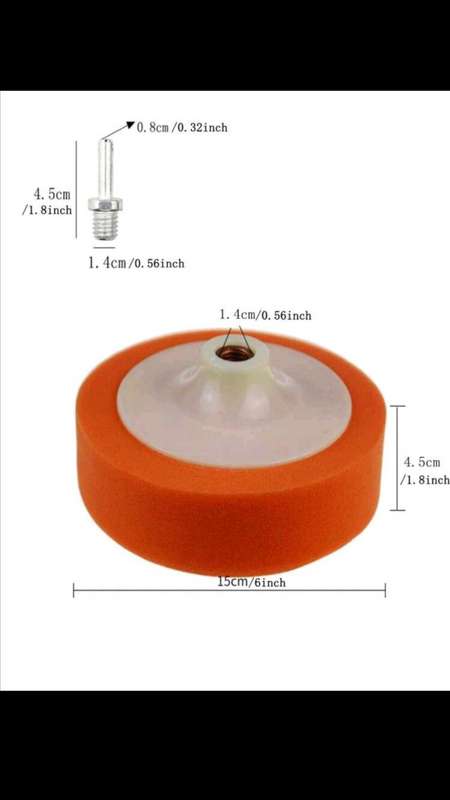[SALE] 6" Flat Sponge Buffing Polishing Pad