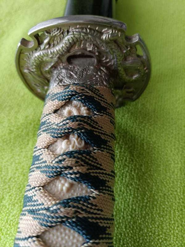 Green Samurai katana