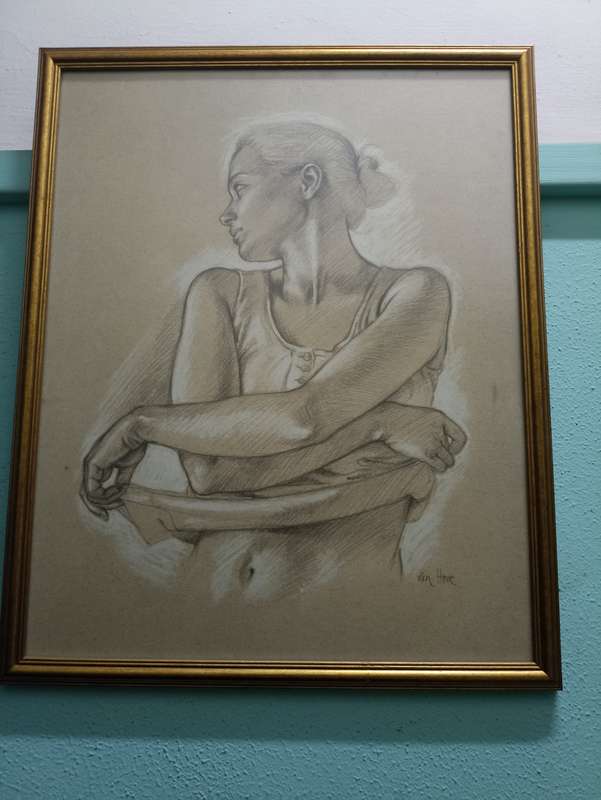 Francine Von Hove pencil sketches
