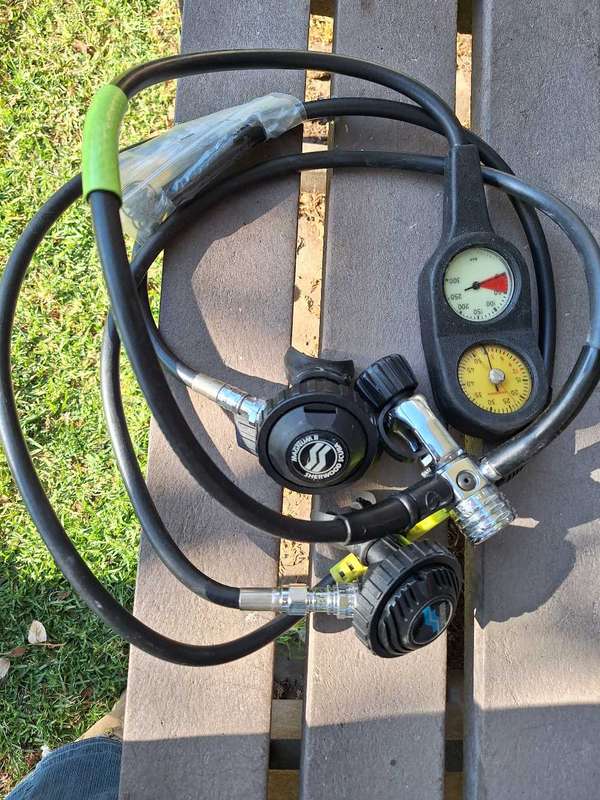 Scuba Regulator ,Sherwood Magnum regulator set , scuba diving ,