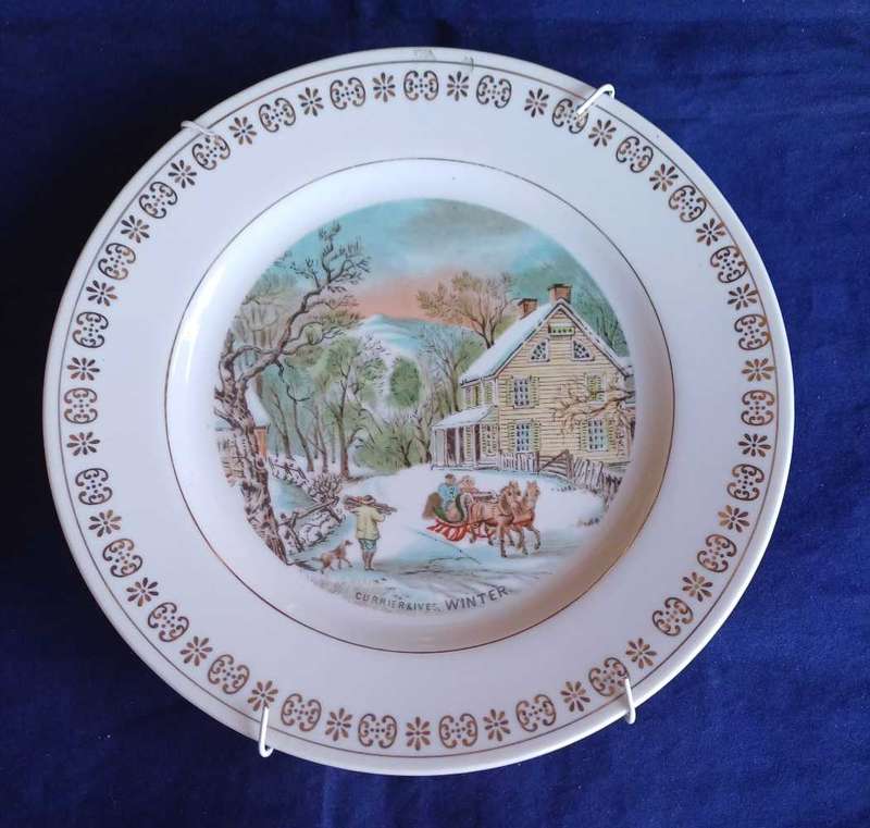 Currier & Ives The four seasons Winter plate