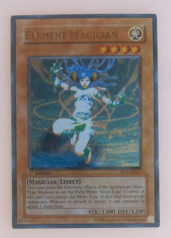 Yu-Gi-Oh Element magician 1st edition card