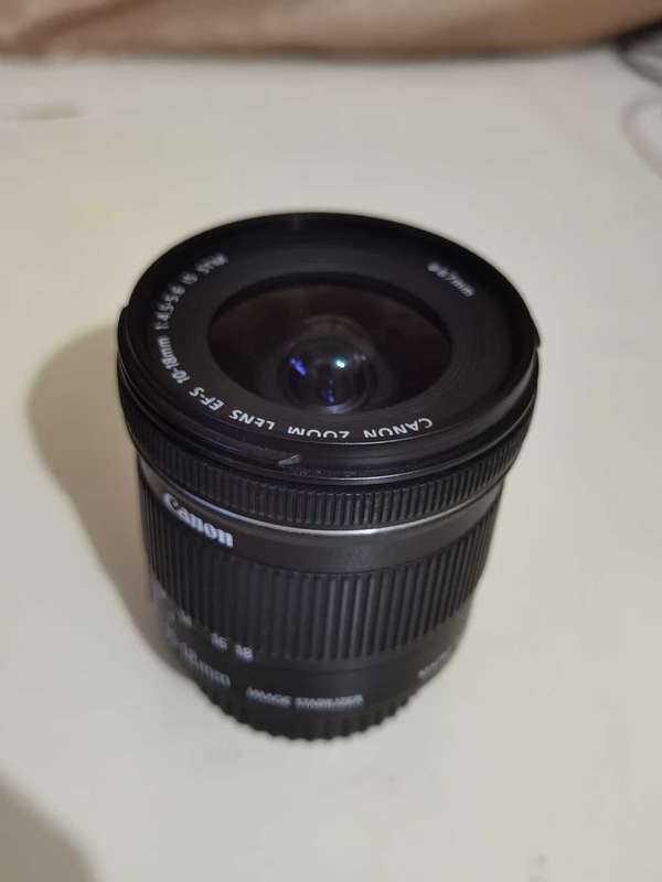 Canon EFS 10-18mm IS STM ultrawide lens