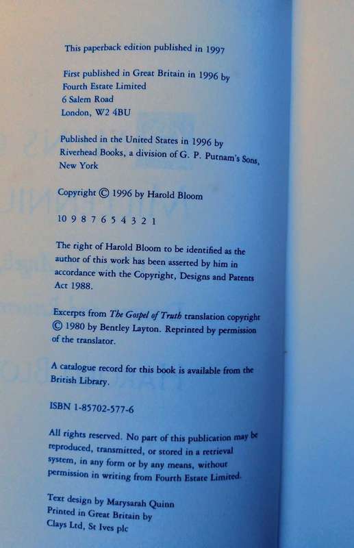 Omens of Millenium by Harold Bloom