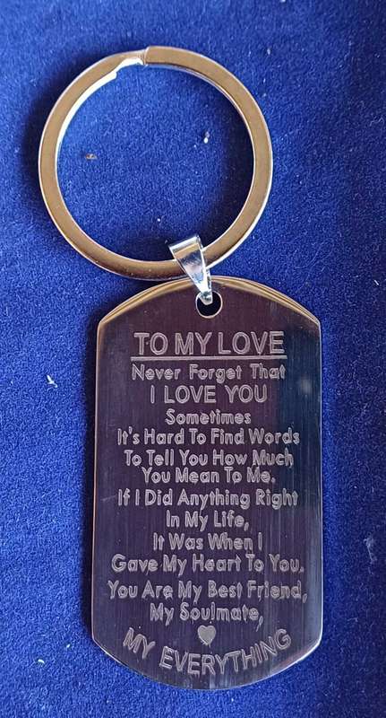 To my love keyring