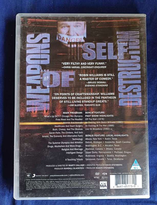Weapons of self destruction dvd