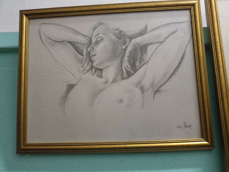 Francine Von Hove pencil sketches