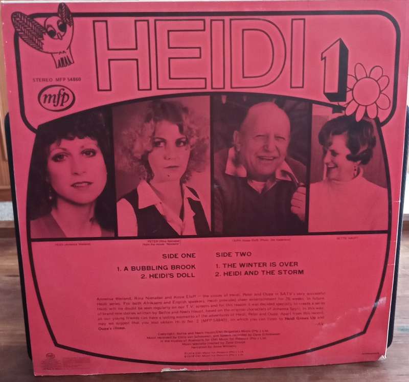 HEIDI 1 LP VINYL RECORD STEREO ENGLISH