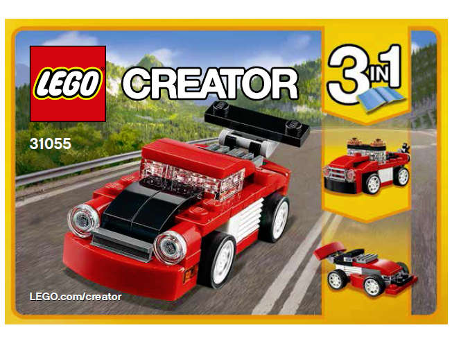 Lego Used (Instruction Booklet/s) - Creator 31055 Red racer