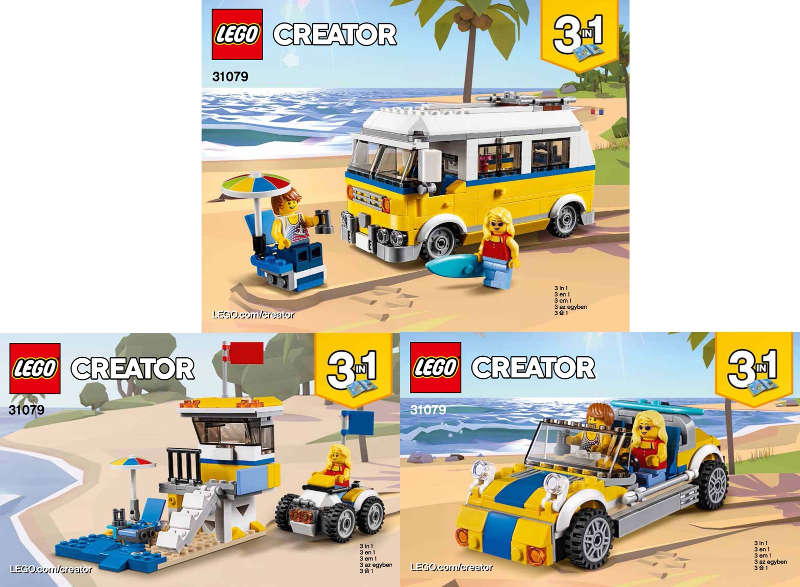 Lego Used (Instruction Booklet/s) - Creator 31079 Sunshine Surfer Van