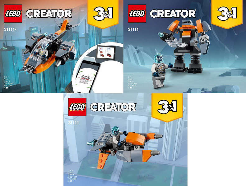 Lego Used (Instruction Booklet/s) - Creator 31111 Cyber Drone