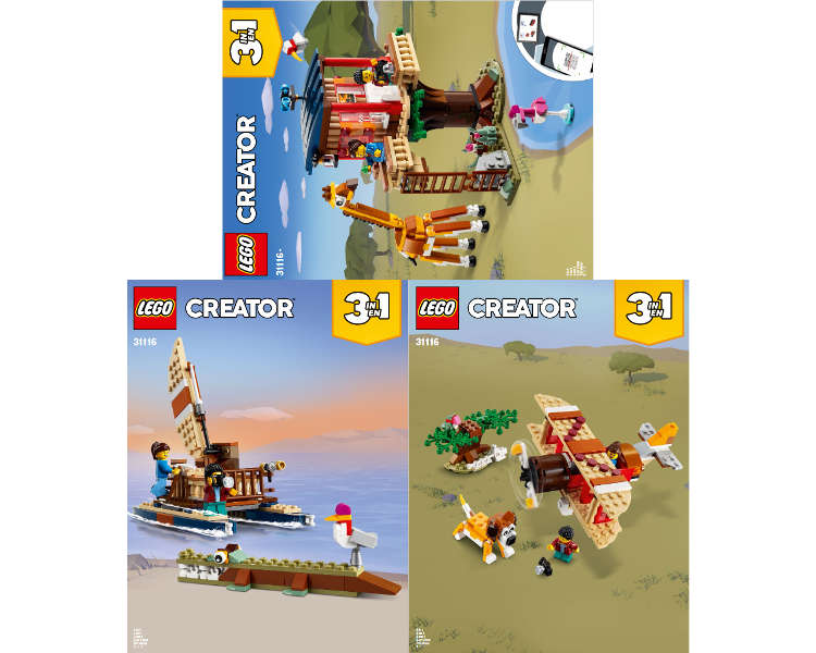 Lego Used (Instruction Booklet/s) - Creator 31116 Safari Wildlife Tree House