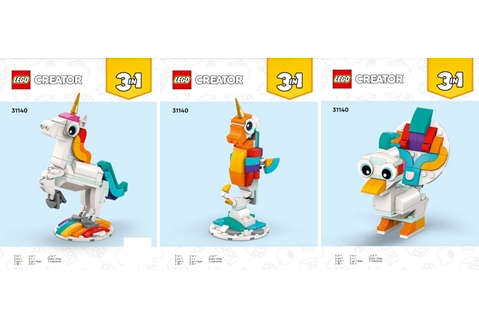 Lego Used (Instruction Booklet/s) - Creator 31140 Magical Unicorn