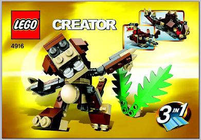 Lego Used (Instruction Booklet/s) - Creator 4916 Mini Animals
