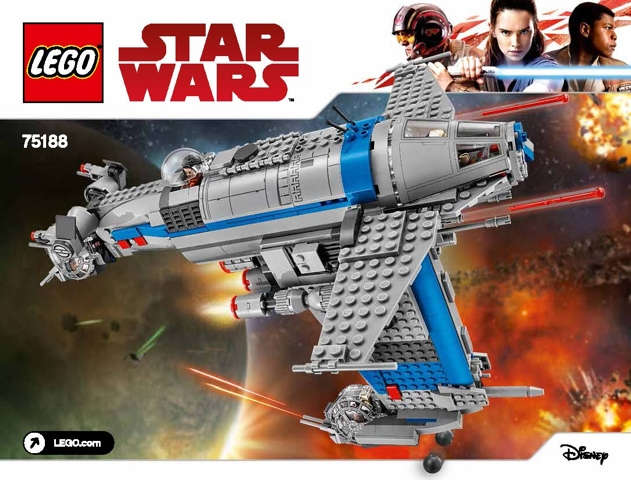 Lego Used (Instruction Booklet/s) - Star Wars 75188 Resistance Bomber