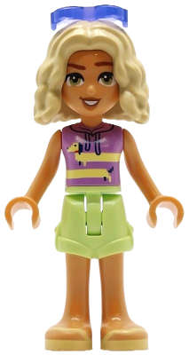 Lego (N) ~ Friends Nova - Medium Lavender Sleeveless Hoodie with Dachshund Yell~