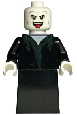 Lego NEW- Lord Voldemort - White Head Black Skirt Tongue
