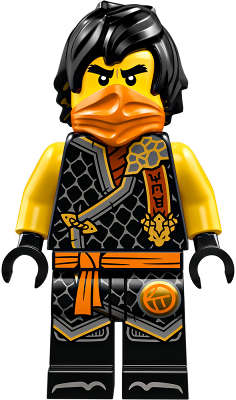 Lego (N) ~ Cole - Dragons Rising Tournament Armor Orange Bandana~