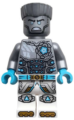 Lego (N) ~ Zane - Dragons Rising Flat Silver Torso Angry~