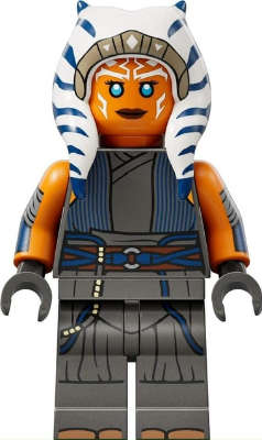 Lego (N) ~ Ahsoka Tano (Adult) - Printed Arms Pearl Dark Gray Legs~