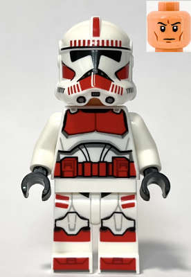 Lego NEW - Clone Shock Trooper Coruscant Guard (Phase 2) - Nougat Head
