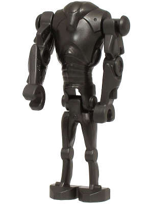 Lego (N) ~ Super Battle Droid - Pearl Dark Gray Narrow Head Chest Light Indent~