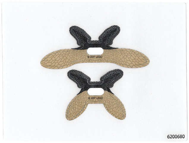 Lego (N) ~ Plastic Wings with Parademon Webbed Pattern Sheet of 2 Extended and ~