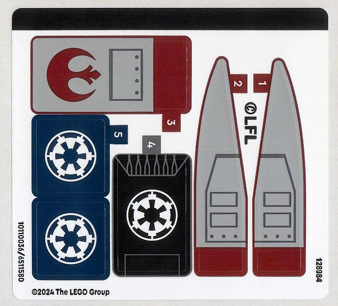 Lego (N) ~ Sticker Sheet for Set 40755 - (10110036/6511580)~