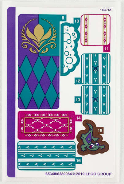 Lego (N) ~ Sticker Sheet for Set 41164 Sheet 1 - (65340/6280084)~
