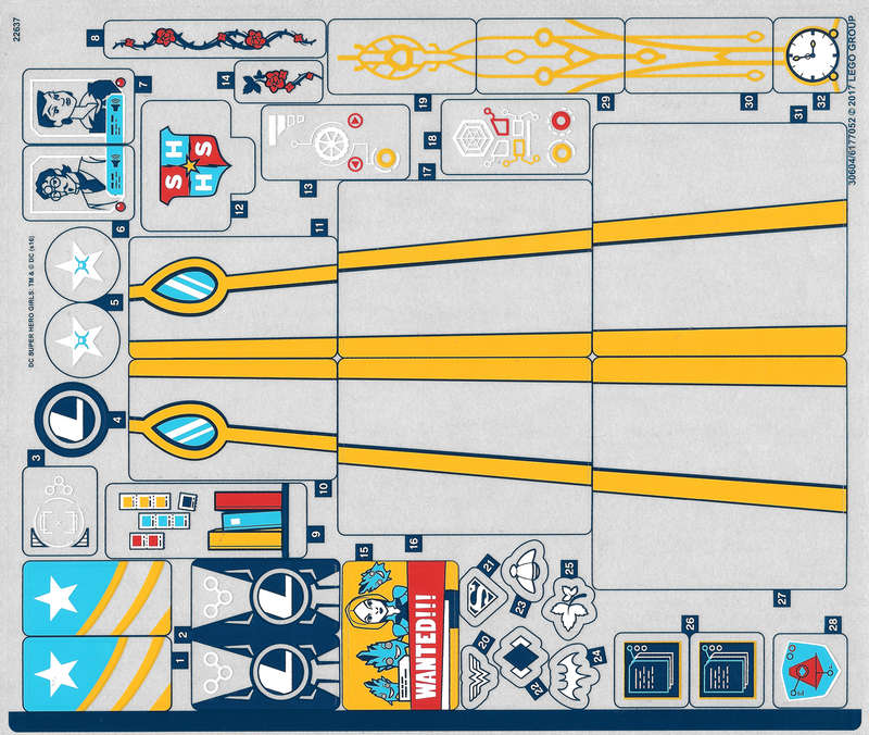 Lego (N) ~ Sticker Sheet for Set 41232 - (30604/6177052)~