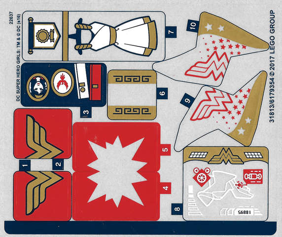 Lego (N) ~ Sticker Sheet for Set 41235 - (31813/6179354)~