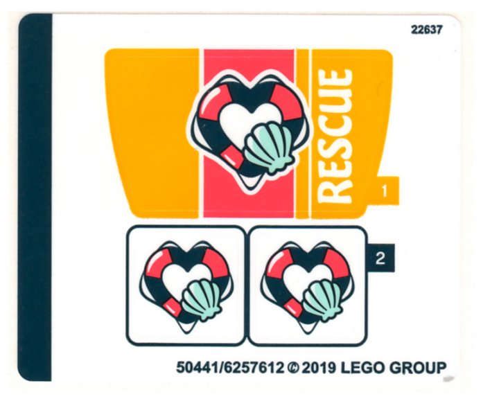 Lego (N) ~ Sticker Sheet for Set 41376 - (50441/6257612)~