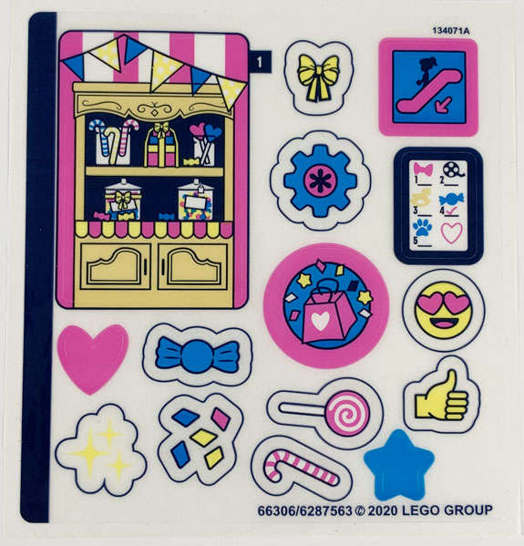 Lego (N) ~ Sticker Sheet for Set 41407 - (66306/6287563)~