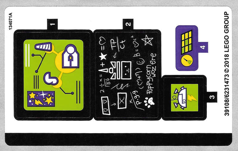 Lego (N) ~ Sticker Sheet for Set 41454 - (39108/6231473)~