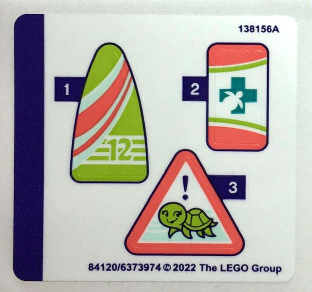 Lego (N) ~ Sticker Sheet for Set 41697 - (84120/6373974)~