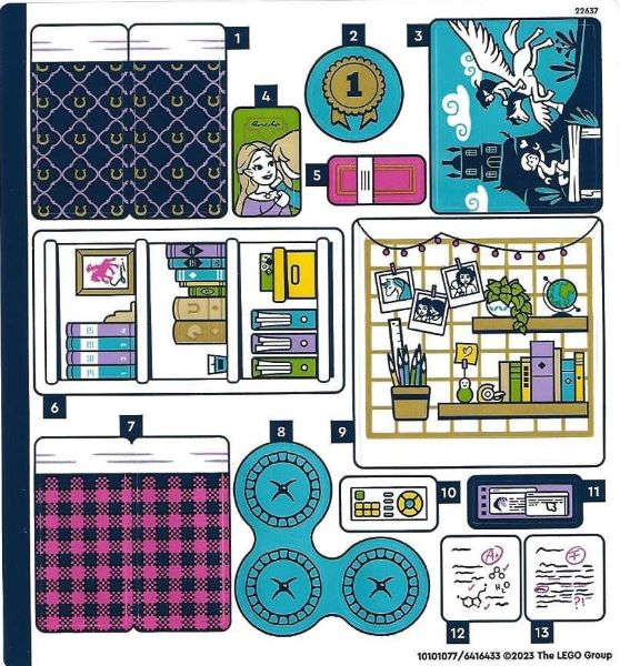 Lego (N) ~ Sticker Sheet for Set 41740 - (10101077/6416433)~