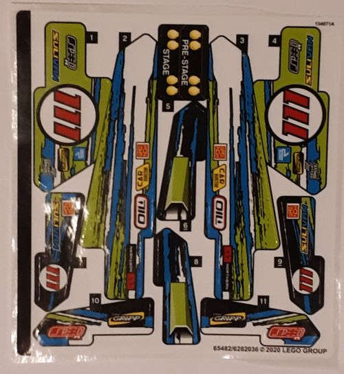 Lego (N) ~ Sticker Sheet for Set 42103 - (65482/6282036)~