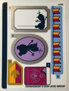 Lego (N) ~ Sticker Sheet for Set 43175 Sheet 1 - (65858/6285567)~