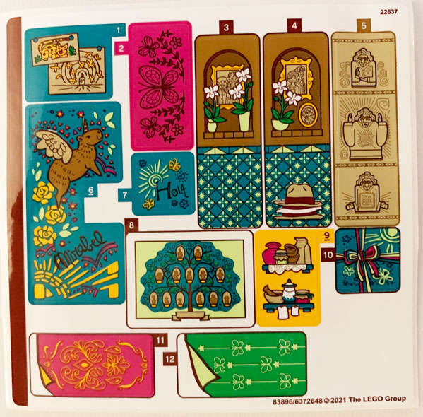 Lego (N) ~ Sticker Sheet for Set 43202 - (83896/6372648)~
