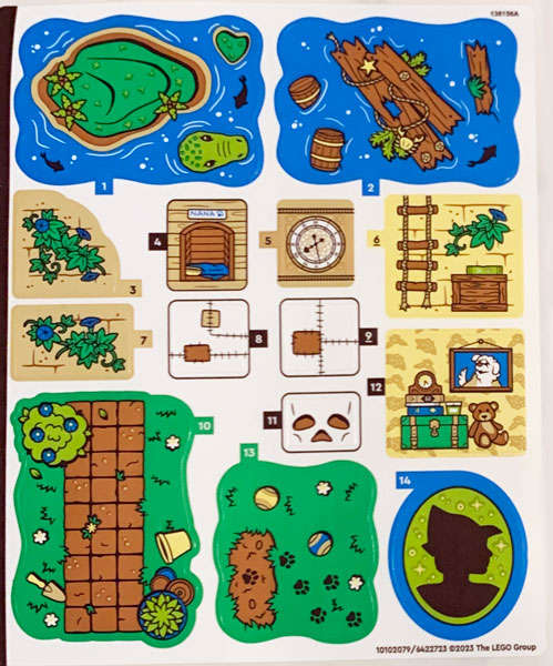 Lego (N) ~ Sticker Sheet for Set 43220 - (10102079/6422723)~
