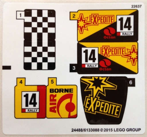 Lego (N) ~ Sticker Sheet for Set 60113 - International Version - (24488/6133088~