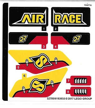 Lego (N) ~ Sticker Sheet for Set 60144 - (32785/6183833)~