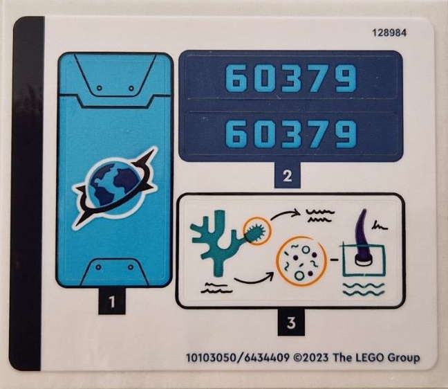 Lego (N) ~ Sticker Sheet for Set 60379 - (10103050/6434409)~