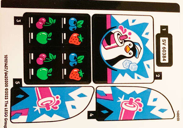 Lego (N) ~ Sticker Sheet for Set 60384 - (10101457/6420300)~