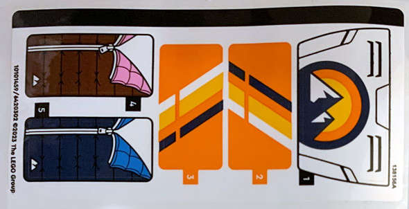 Lego (N) ~ Sticker Sheet for Set 60387 - (10101459/6420302)~