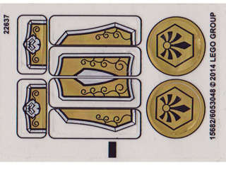 Lego (N) ~ Sticker Sheet for Set 70123 - (15682/6053048)~