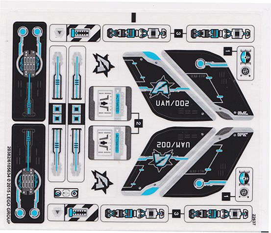 Lego (N) ~ Sticker Sheet for Set 70170 - (20382/6105634)~
