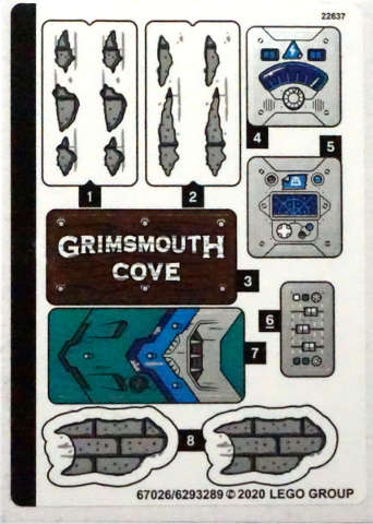 Lego (N) ~ Sticker Sheet for Set 70431 - (67026/6293289)~