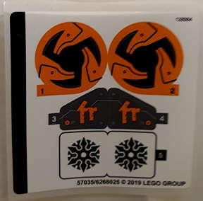 Lego (N) ~ Sticker Sheet for Set 70672 - (57035/6268025)~