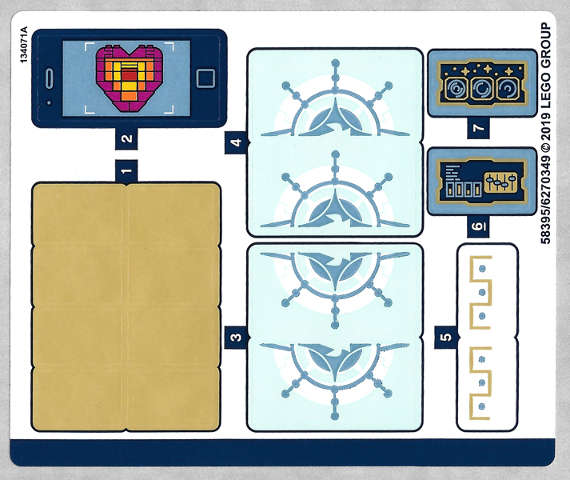 Lego (N) ~ Sticker Sheet for Set 70838 - (58395/6270349)~